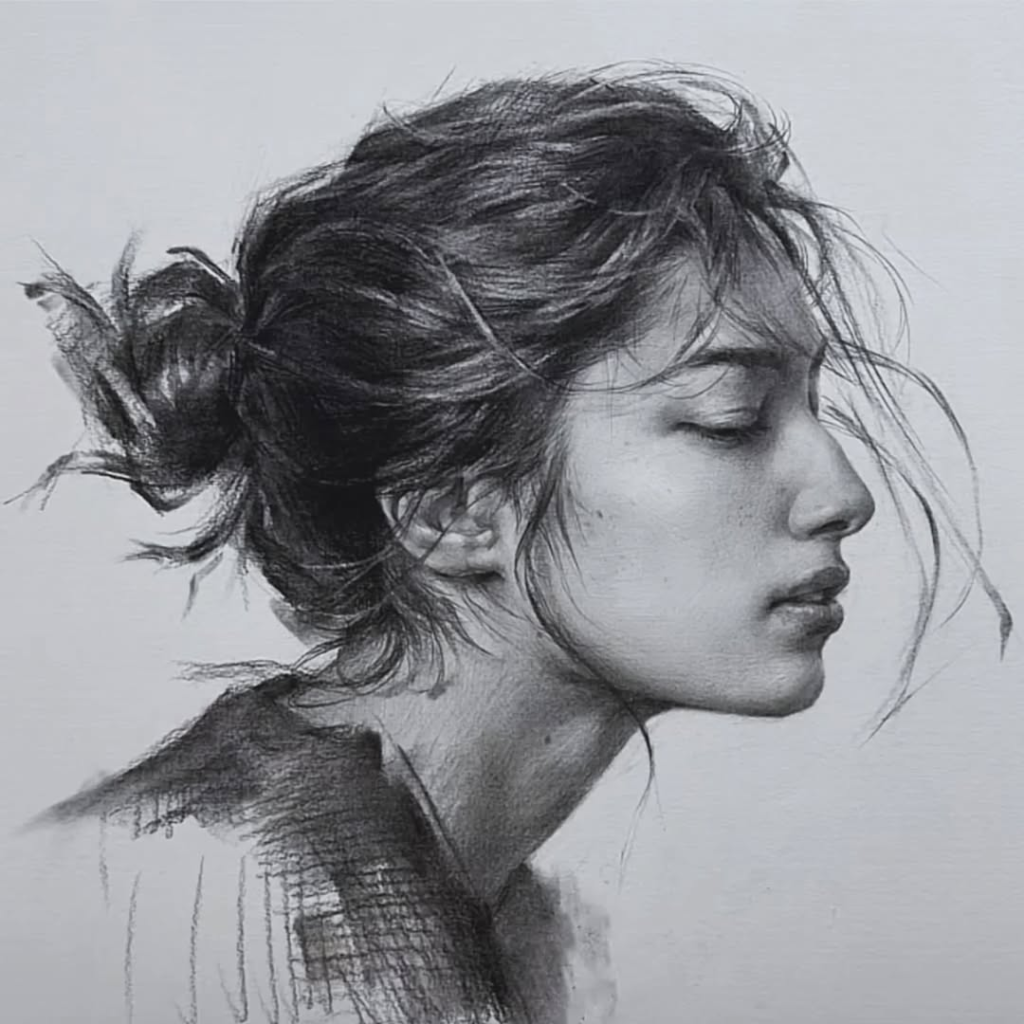 Girl Pencil Sketch