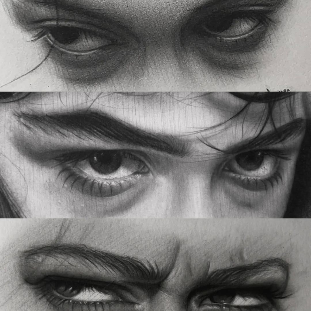 Eyes Pencil Sketch